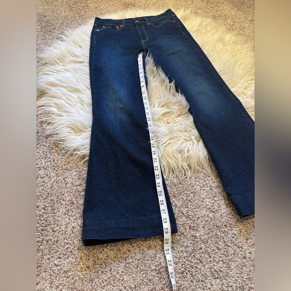 Gap 70s Dark Denim Flare High Rise Jeans Size 29/8 - Picture 11 of 11
